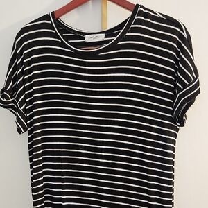 CJLA Black and White Striped Dress